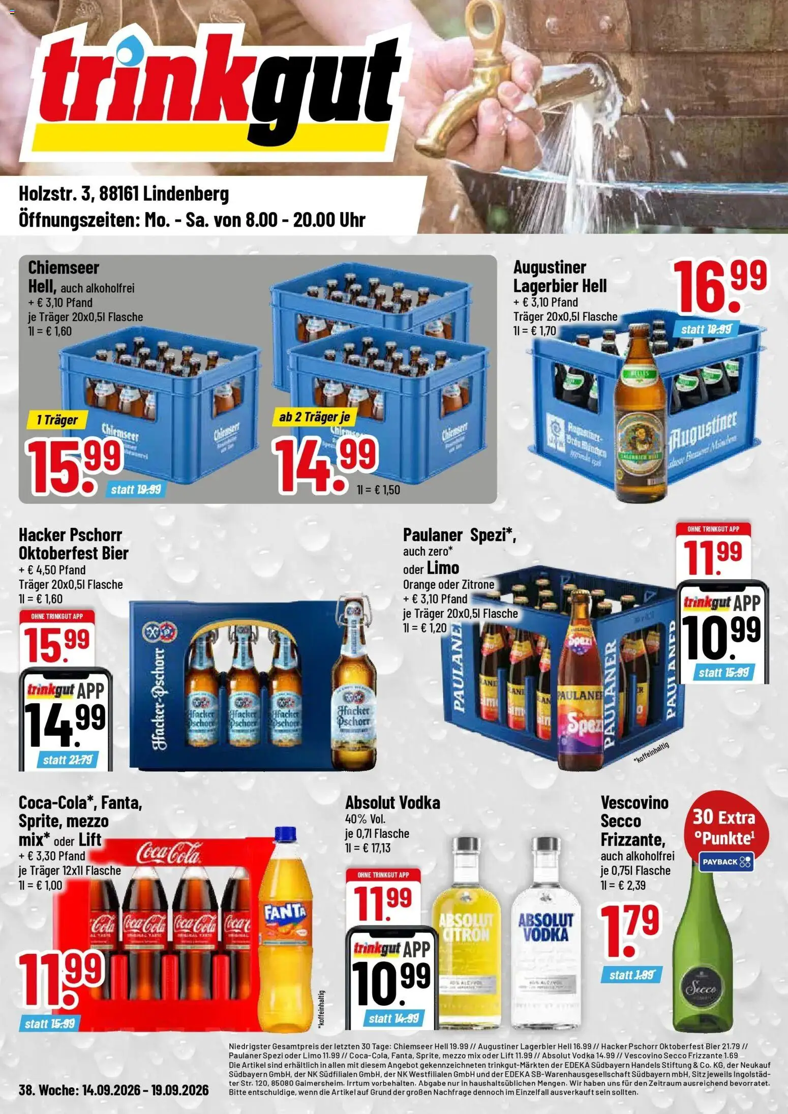 Vorschau von dem Prospekt des Geschäftes Trinkgut, gültig ab dem 14.09.2026