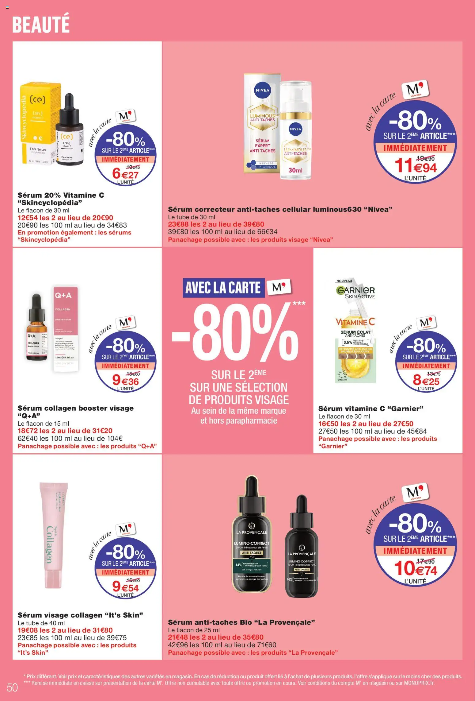 Prévisualisation de Monoprix catalogue du magasin Monoprix formulaire valide 08/09/2026 - Correcteur, Serum