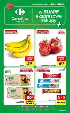 Pogląd gazetki "Carrefour gazetka - Express" ze sklepu Carrefour ważnej od 01.09.2026