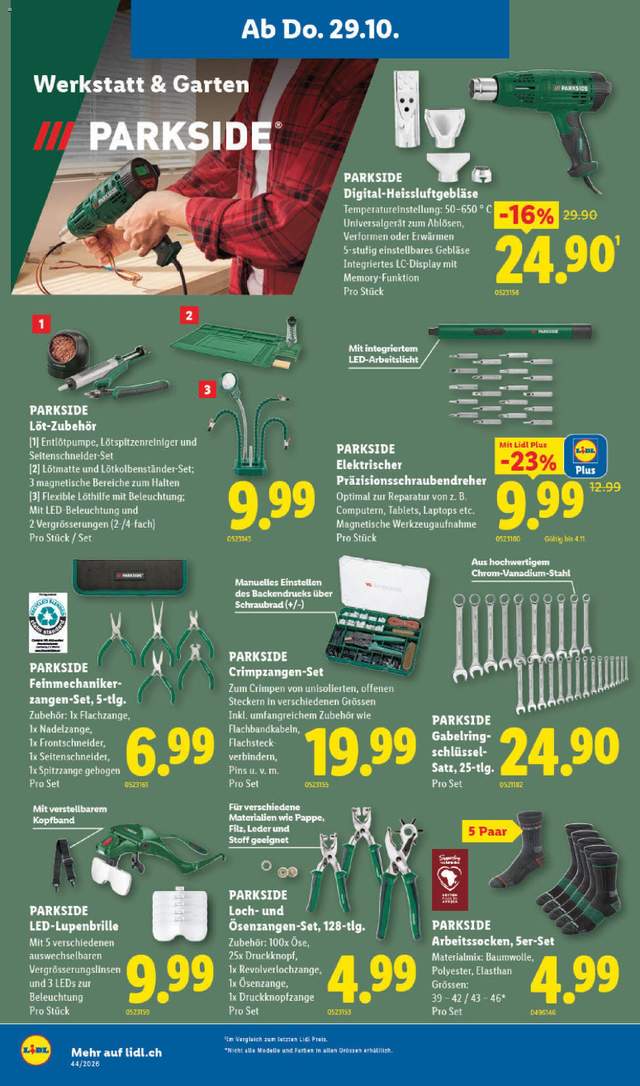 Neue Lidl Aktionen ab 29.10.