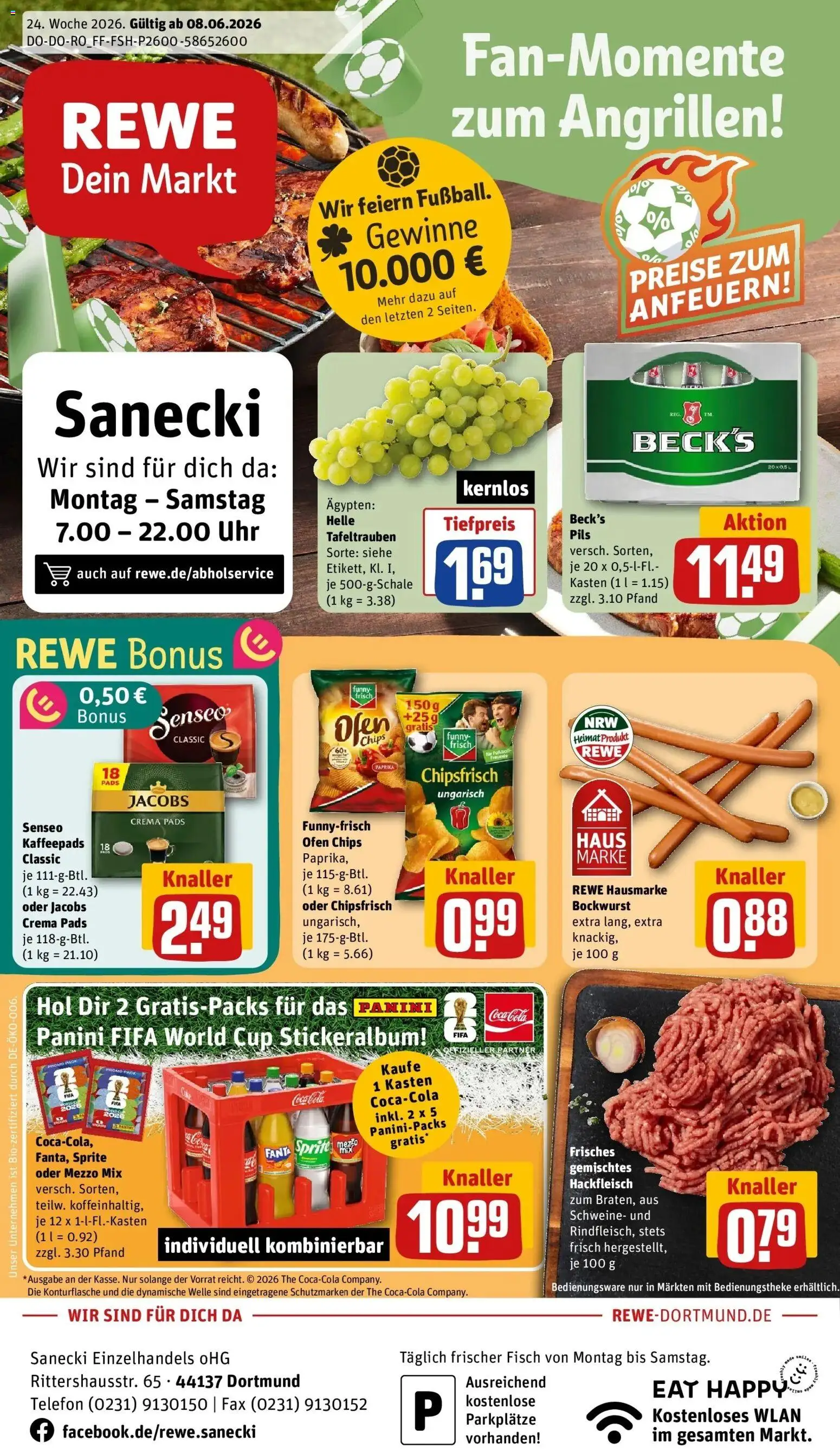 Vorschau von dem Prospekt des Geschäftes Rewe, gültig ab dem 08.06.2026
