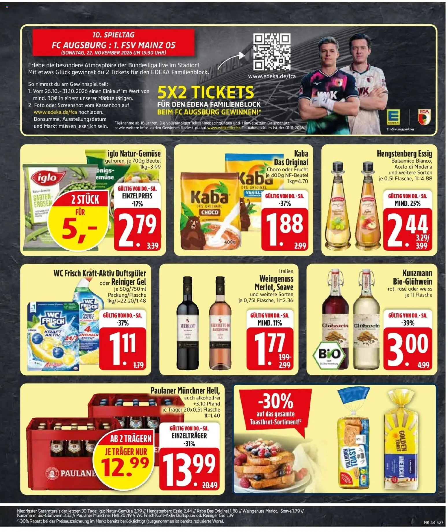 Vorschau von dem Prospekt des Geschäftes Edeka, gültig ab dem 26.10.2026