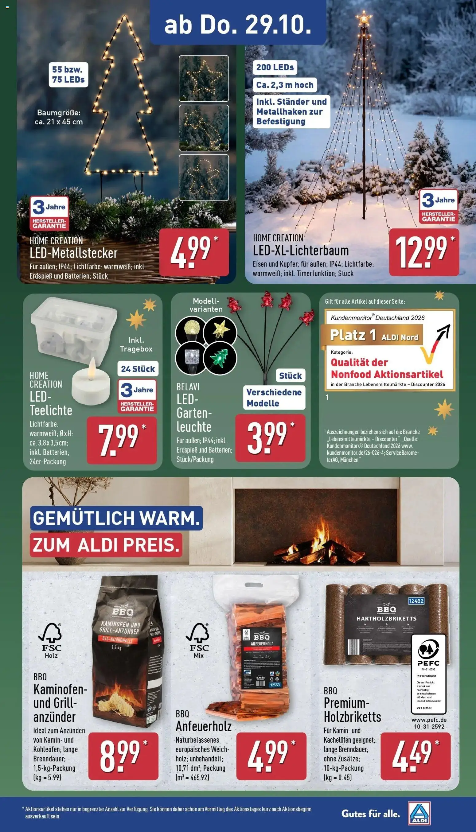 Vorschau von dem Prospekt des Geschäftes Aldi, gültig ab dem 26.10.2026