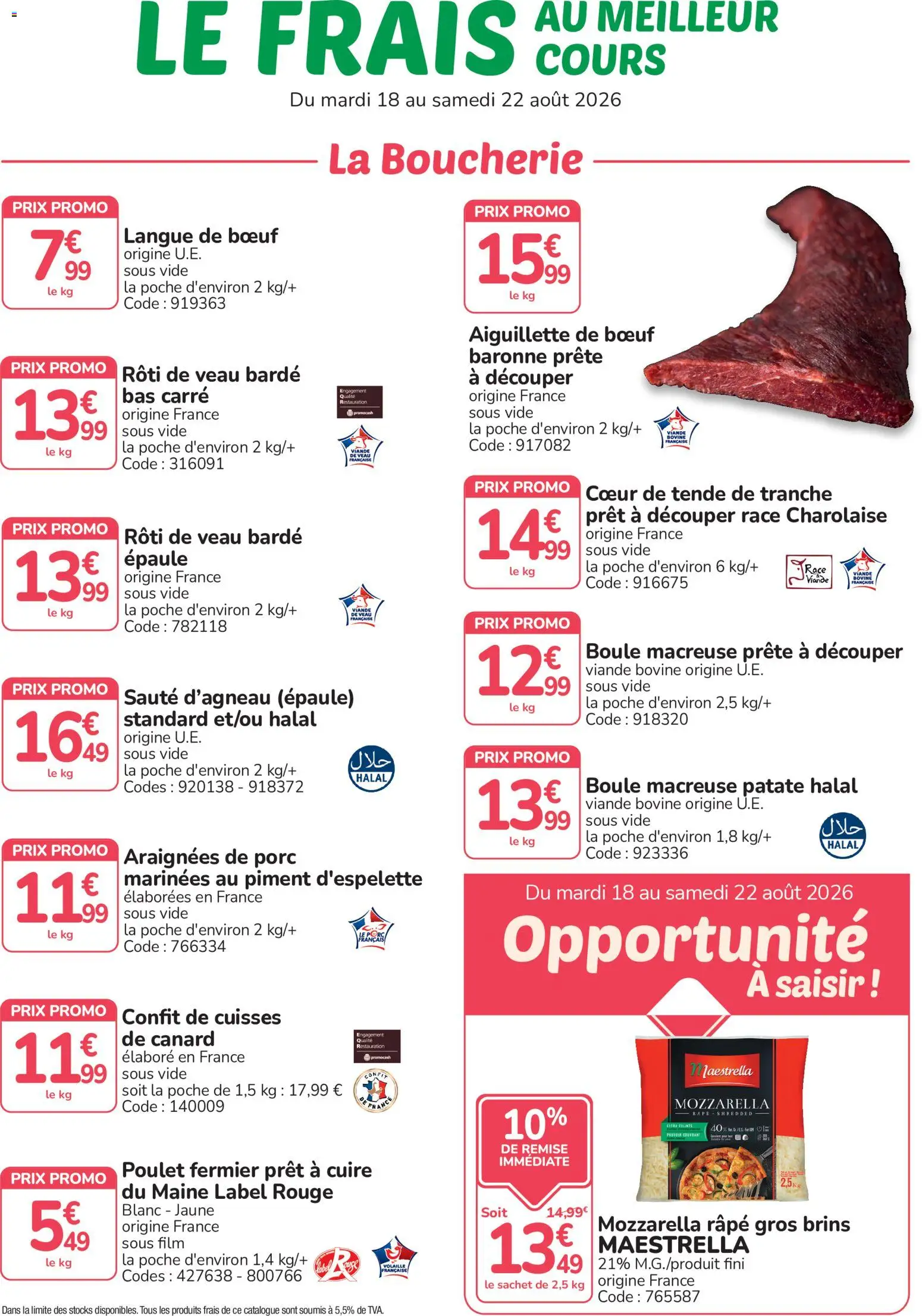 Prévisualisation de Promocash Meilleur cours du magasin Promocash formulaire valide 18/08/2026