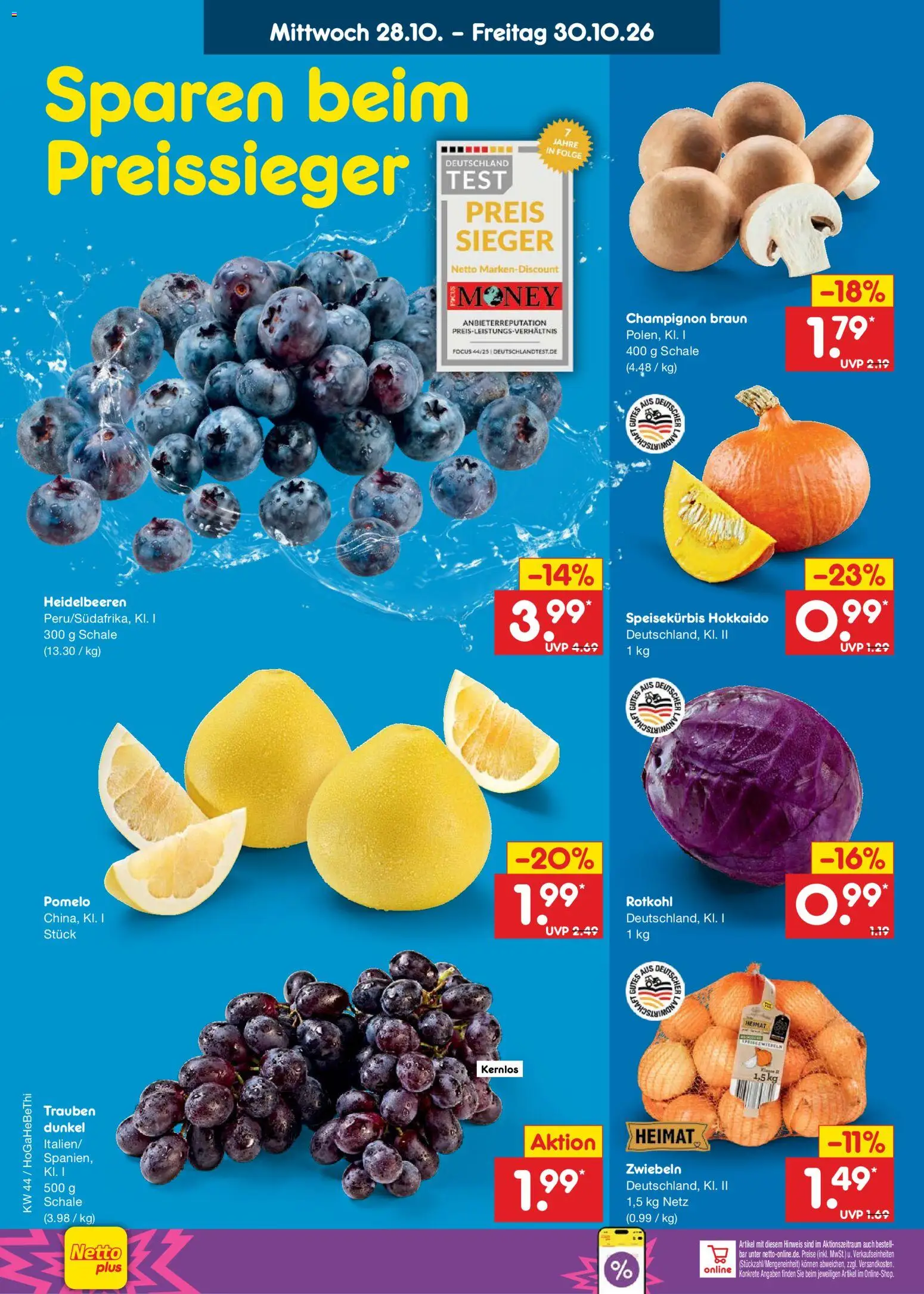 Vorschau von dem Prospekt des Geschäftes Netto Marken-Discount, gültig ab dem 26.10.2026
