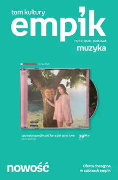 Pogląd gazetki "Empik promocje - Tom kultury Muzyka" ze sklepu Empik ważnej od 03.06.2026