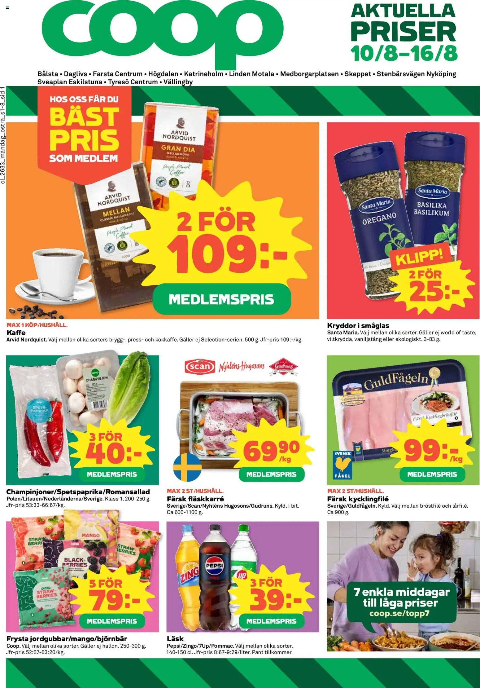 Förhandsgranska reklamblad Coop erbjudanden från butik Coop gäller från 10/08/2026