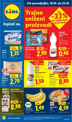 Pregled letka Lidl Katalog trgovine Lidl vrijedi od 19.10.2026