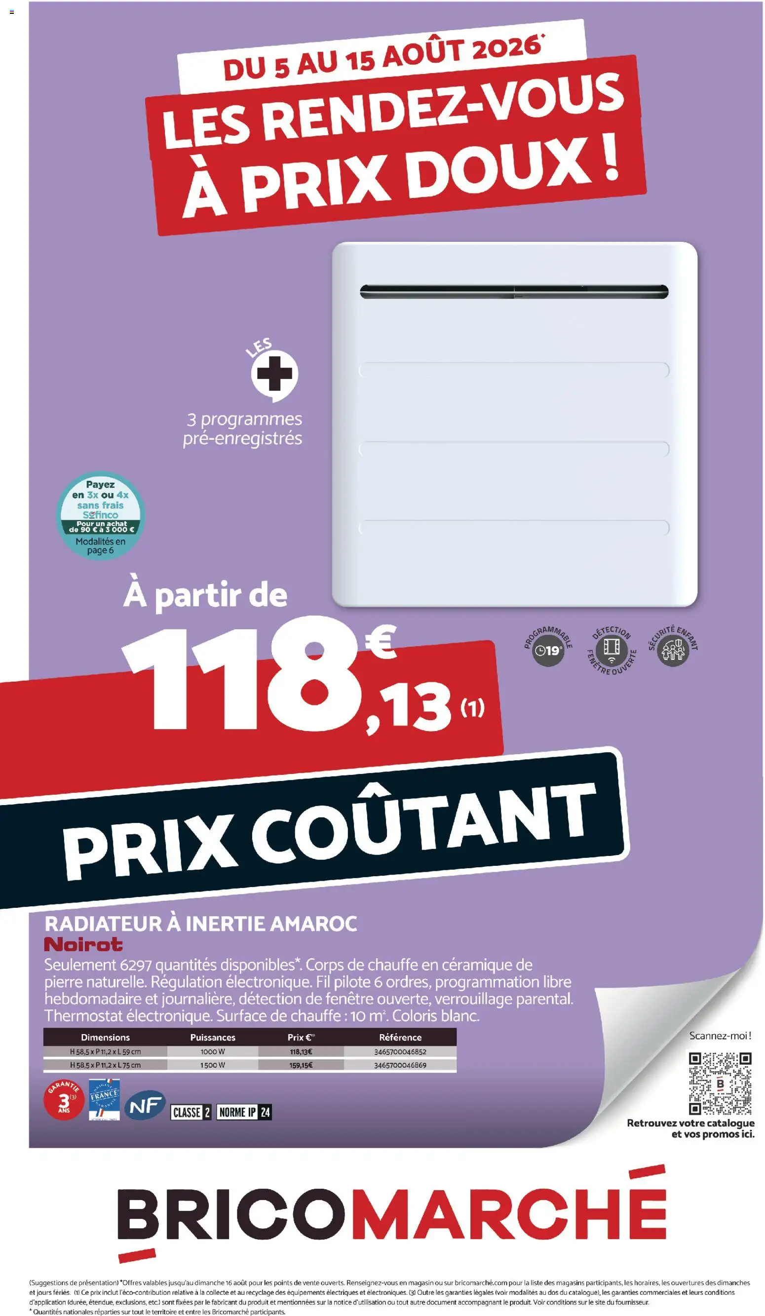 Prévisualisation de Bricomarché catalogue du magasin Bricomarché formulaire valide 05/08/2026 - Radiateur