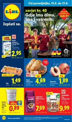 Pregled letka Lidl Katalog trgovine Lidl vrijedi od 15.06.2026