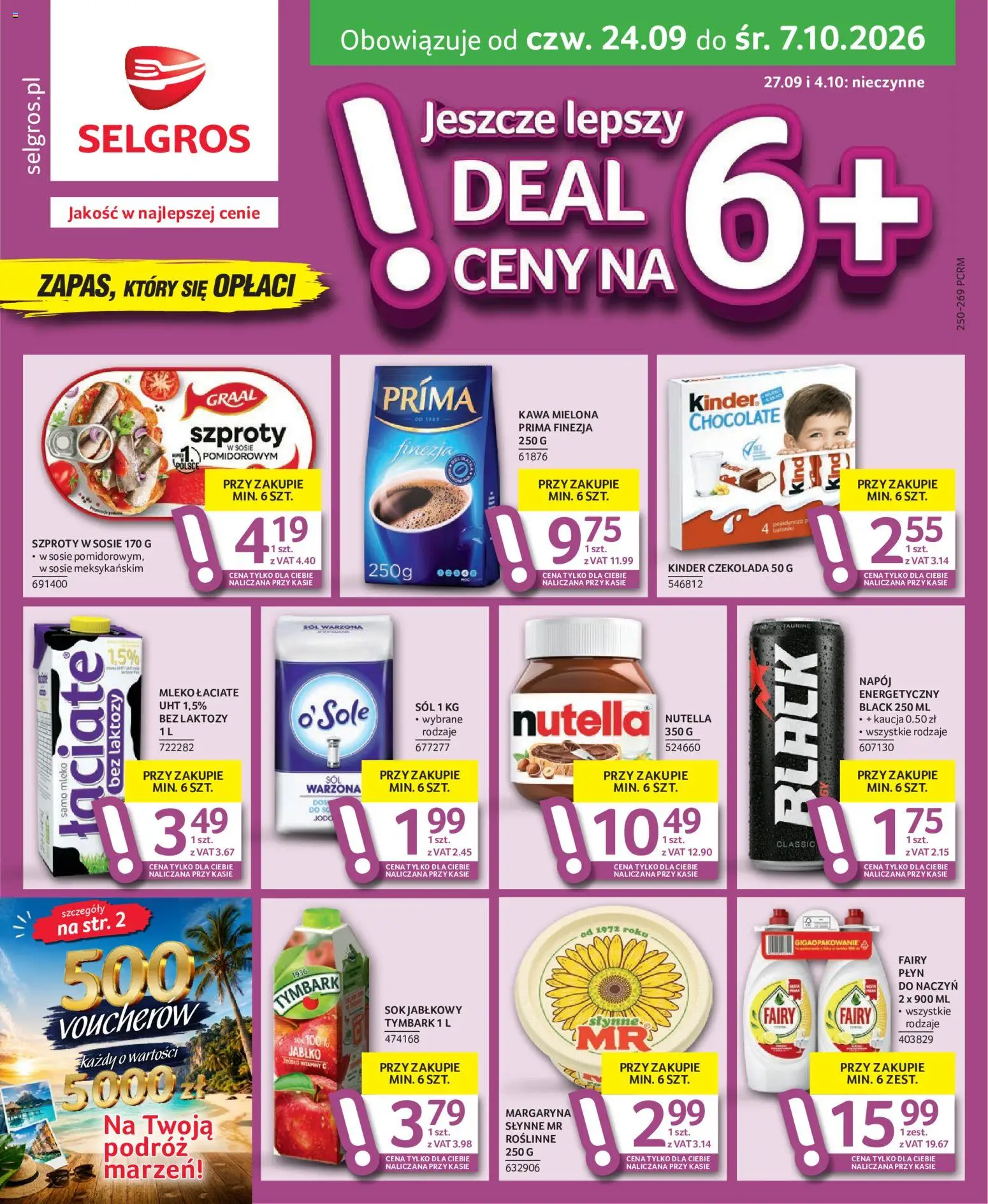 Pogląd gazetki "Selgros cash&carry gazetka - Oferta spożywcza" ze sklepu Selgros cash&carry ważnej od 24.09.2026