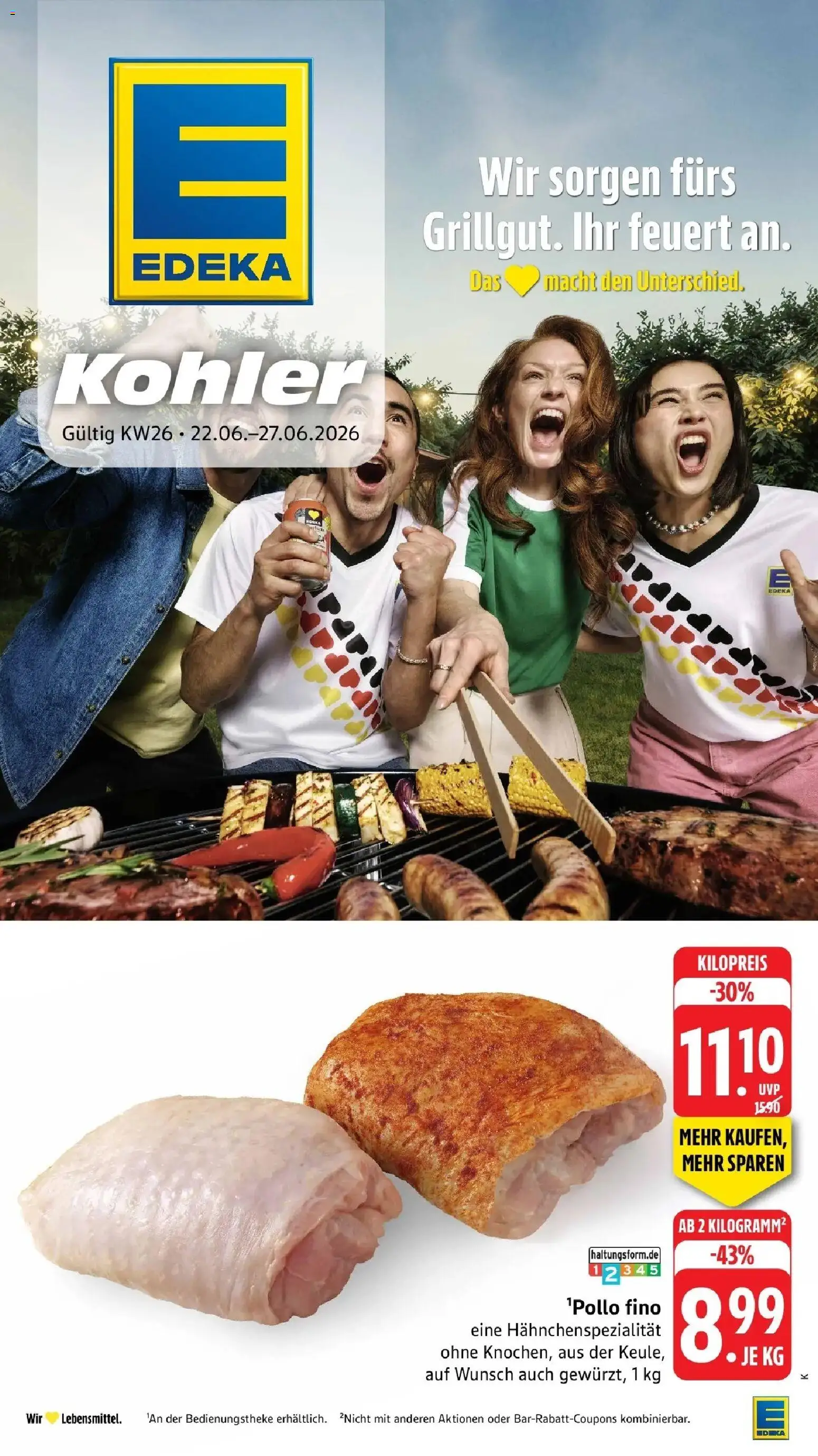 Vorschau von dem Prospekt des Geschäftes Edeka, gültig ab dem 21.06.2026