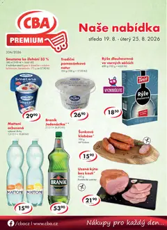 Náhled nabídky: CBA CBA leták - Premium platný od 19.08.2026