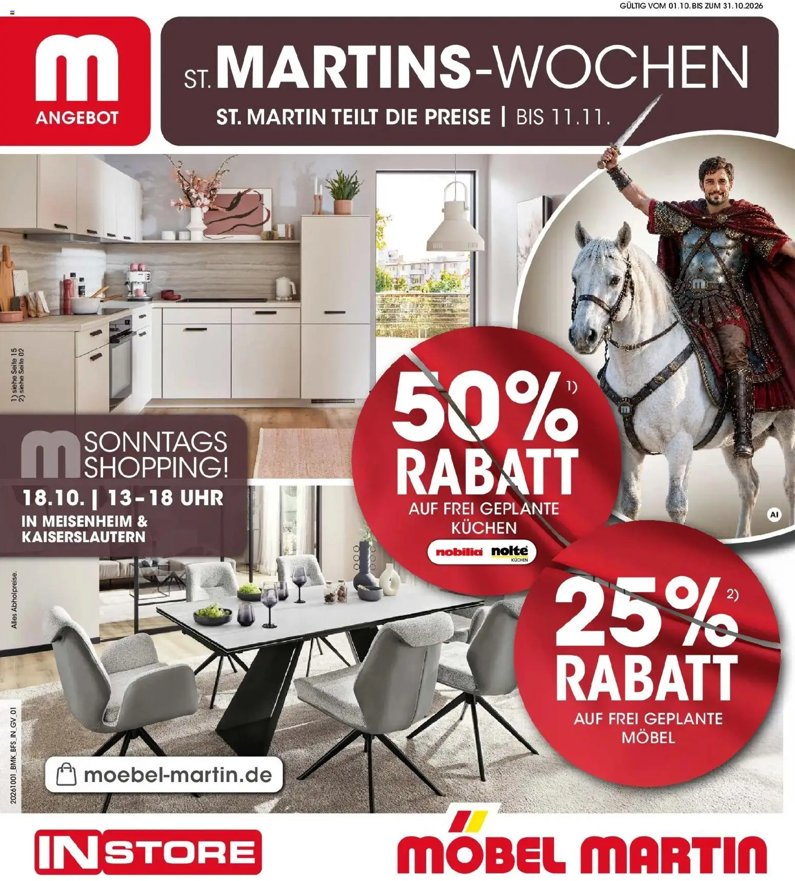 Vorschau von dem Prospekt des Geschäftes Möbel Martin, gültig ab dem 01.10.2026