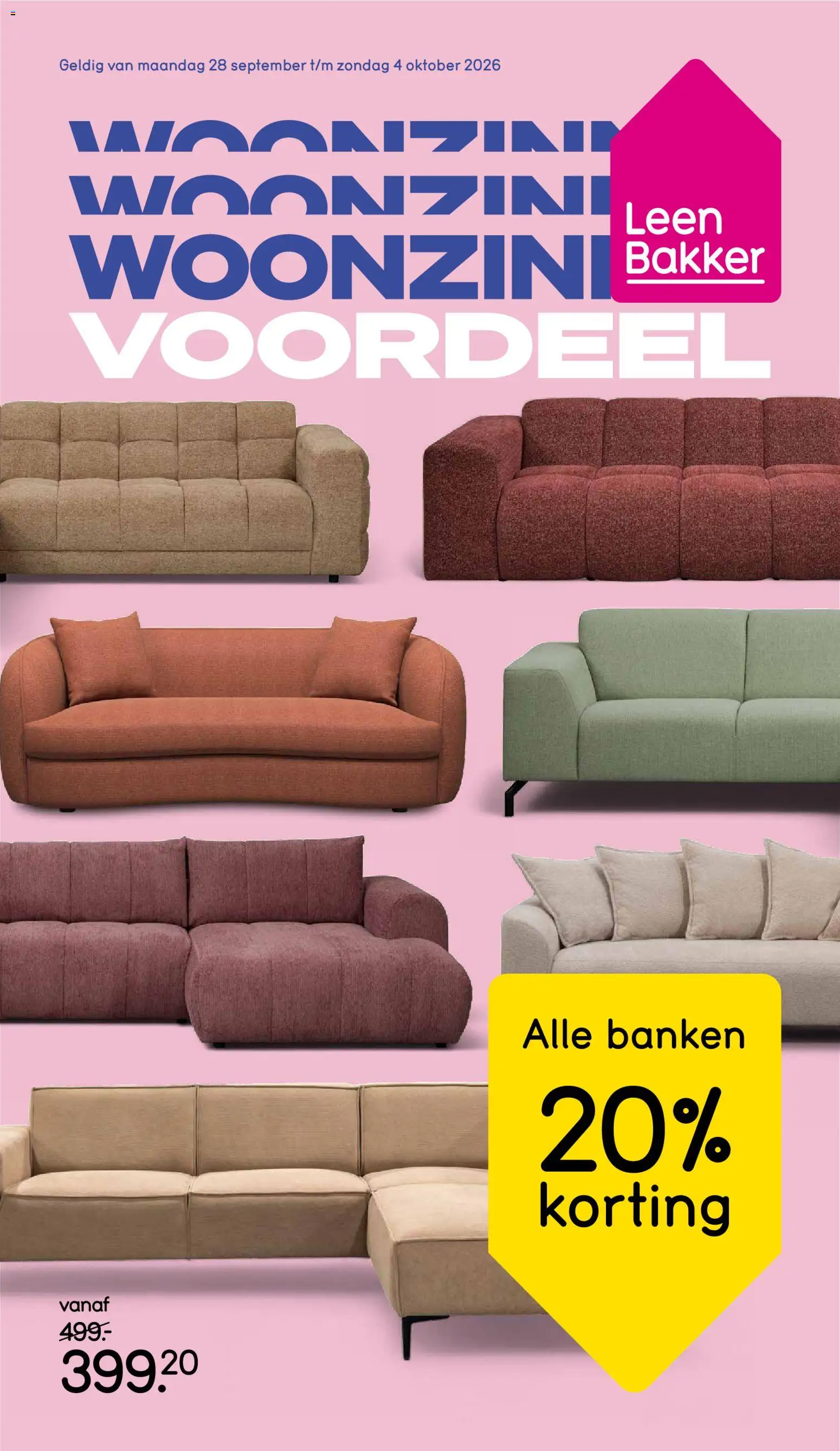 Voorbeeld van Leen Bakker folder van winkel Leen Bakker geldig vanaf 28-09-2026