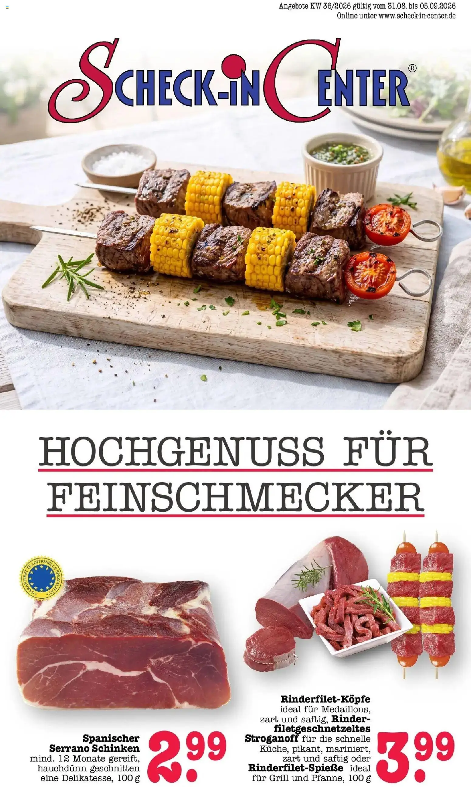 Vorschau von dem Prospekt des Geschäftes E center, gültig ab dem 31.08.2026