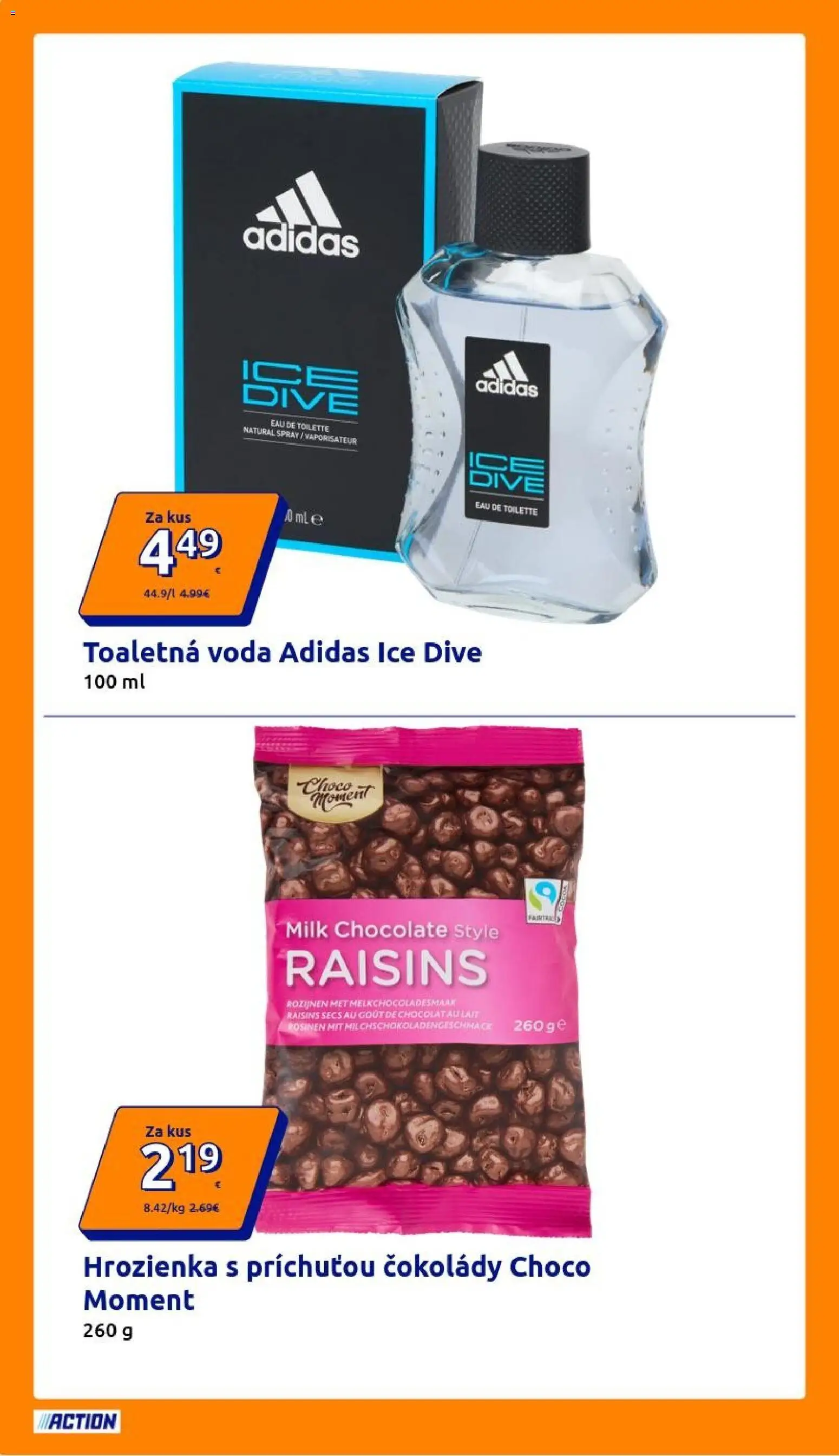 Náhľad Action letáku platného od 07.10.2026 - Adidas, Voda, Hrozienka, Toaletná voda