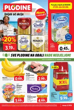 Pregled letka Plodine Katalog trgovine Plodine vrijedi od 27.05.2026