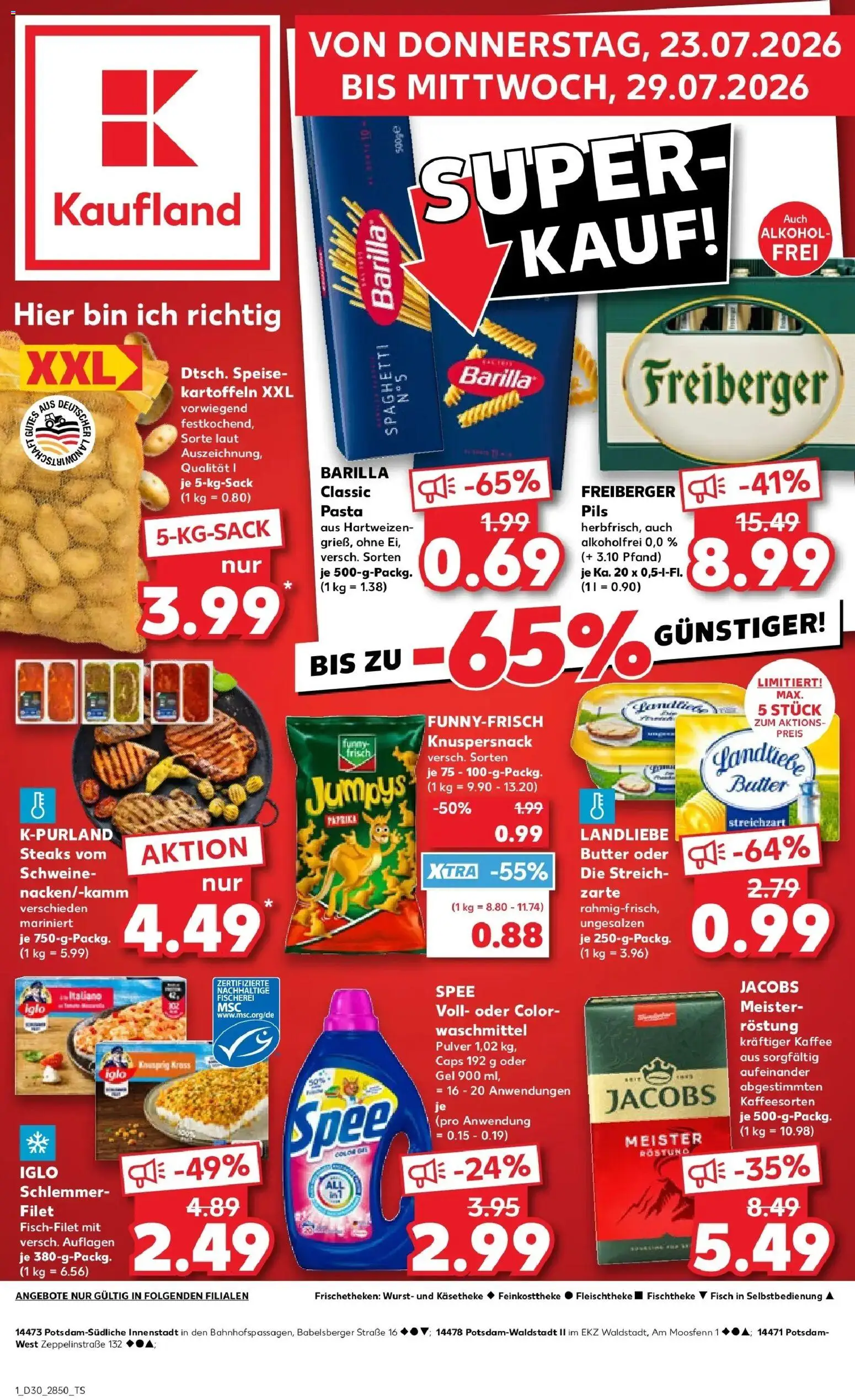 Vorschau von dem Prospekt des Geschäftes Kaufland, gültig ab dem 23.07.2026