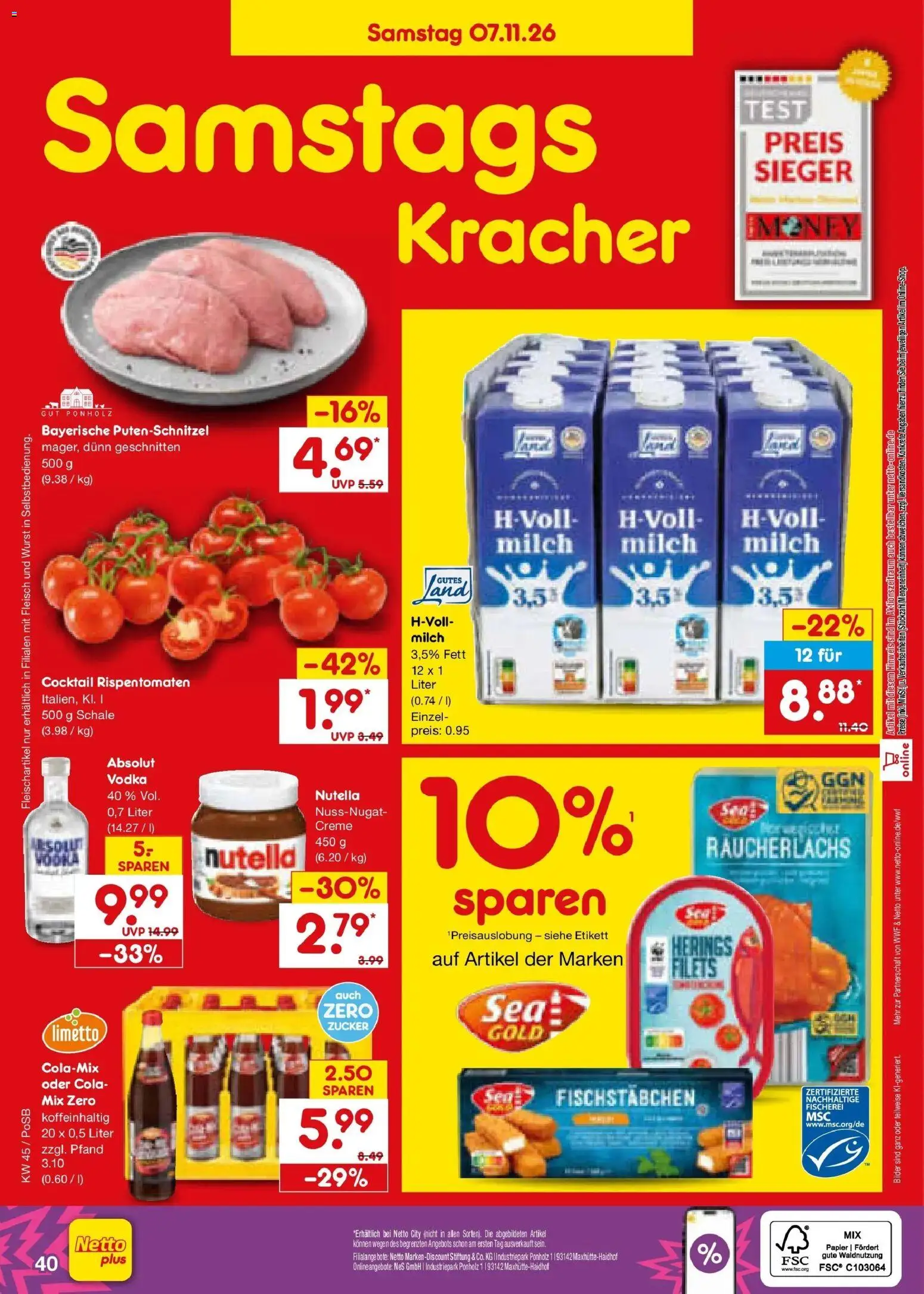 Vorschau von dem Prospekt des Geschäftes Netto Marken-Discount, gültig ab dem 02.11.2026