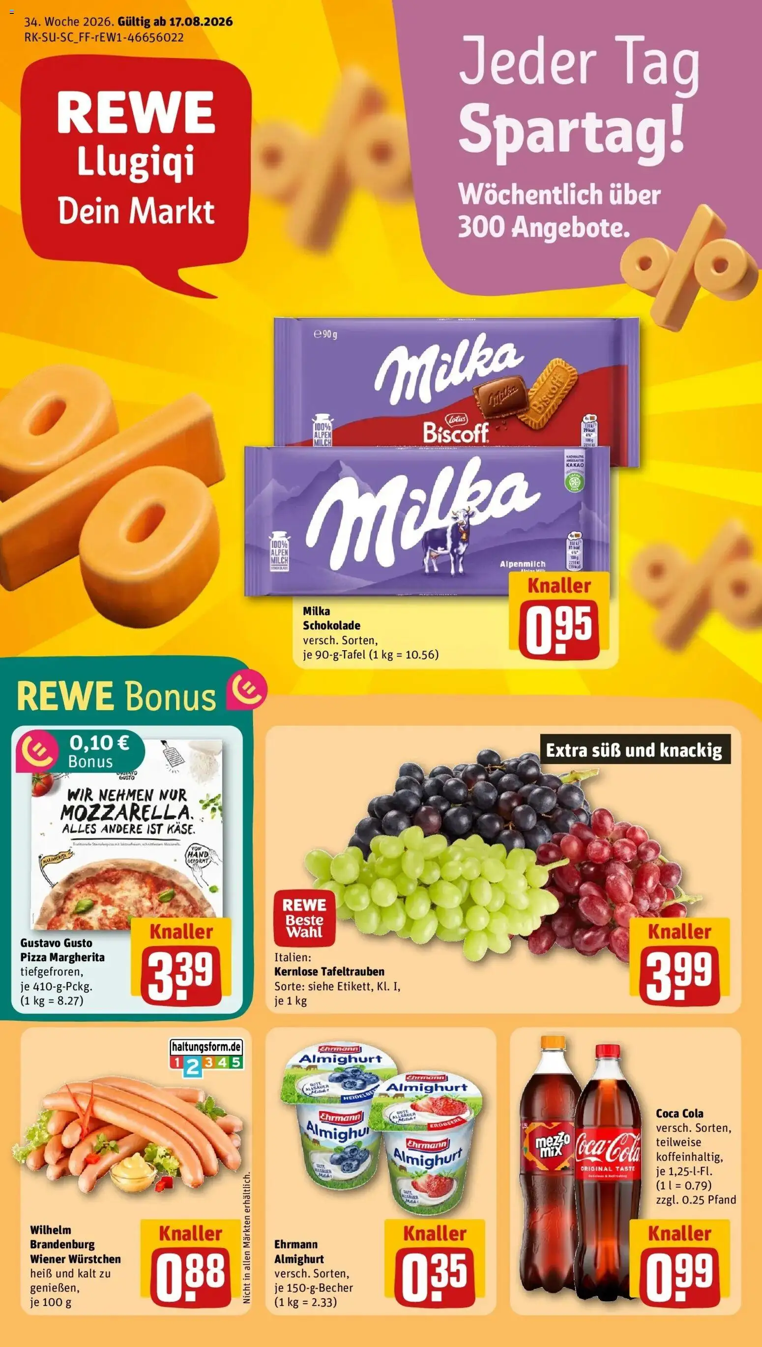 Vorschau von dem Prospekt des Geschäftes Rewe, gültig ab dem 17.08.2026