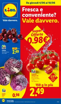 Anteprima dell'opuscolo Lidl volantino Fresca e conveniente dal negozio Lidl valido da 04/06/2026