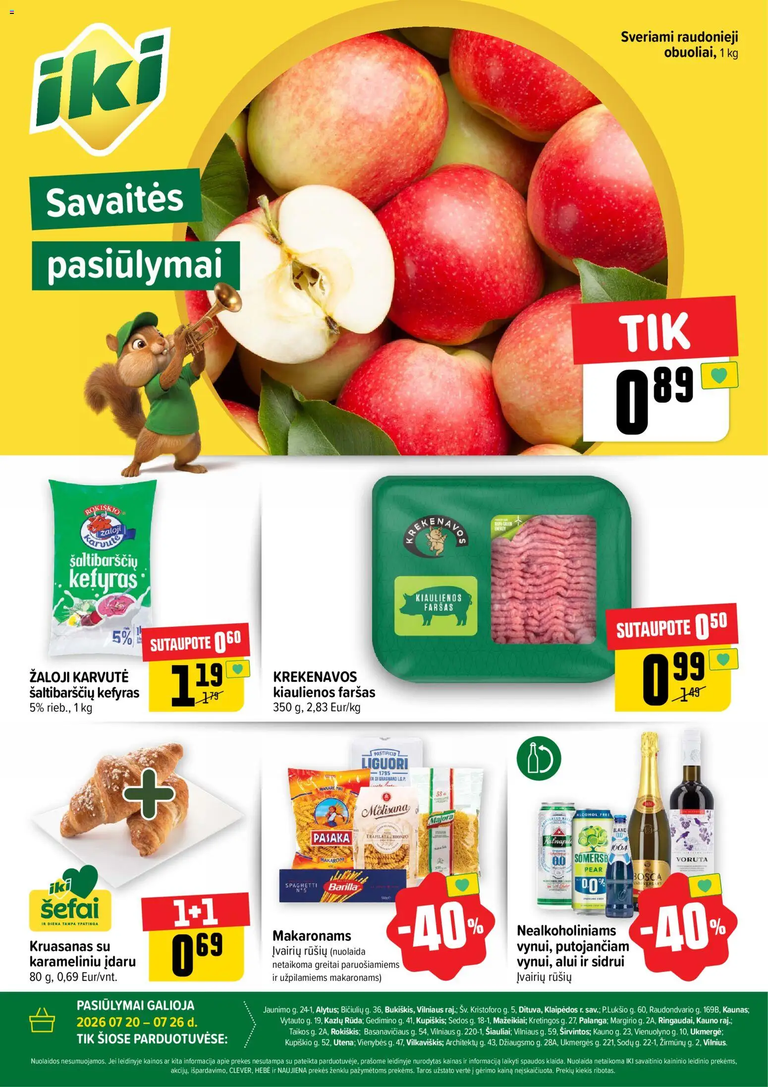 IKI parduotuvės leidinio IKI leidinys - Specialūs pasiūlymai IKI parduotuvės klientams galiojančio nuo 2026.07.20 peržiūra - Kiaulienos