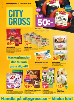 Förhandsgranska reklamblad City Gross erbjudanden från butik City Gross gäller från 05/10/2026
