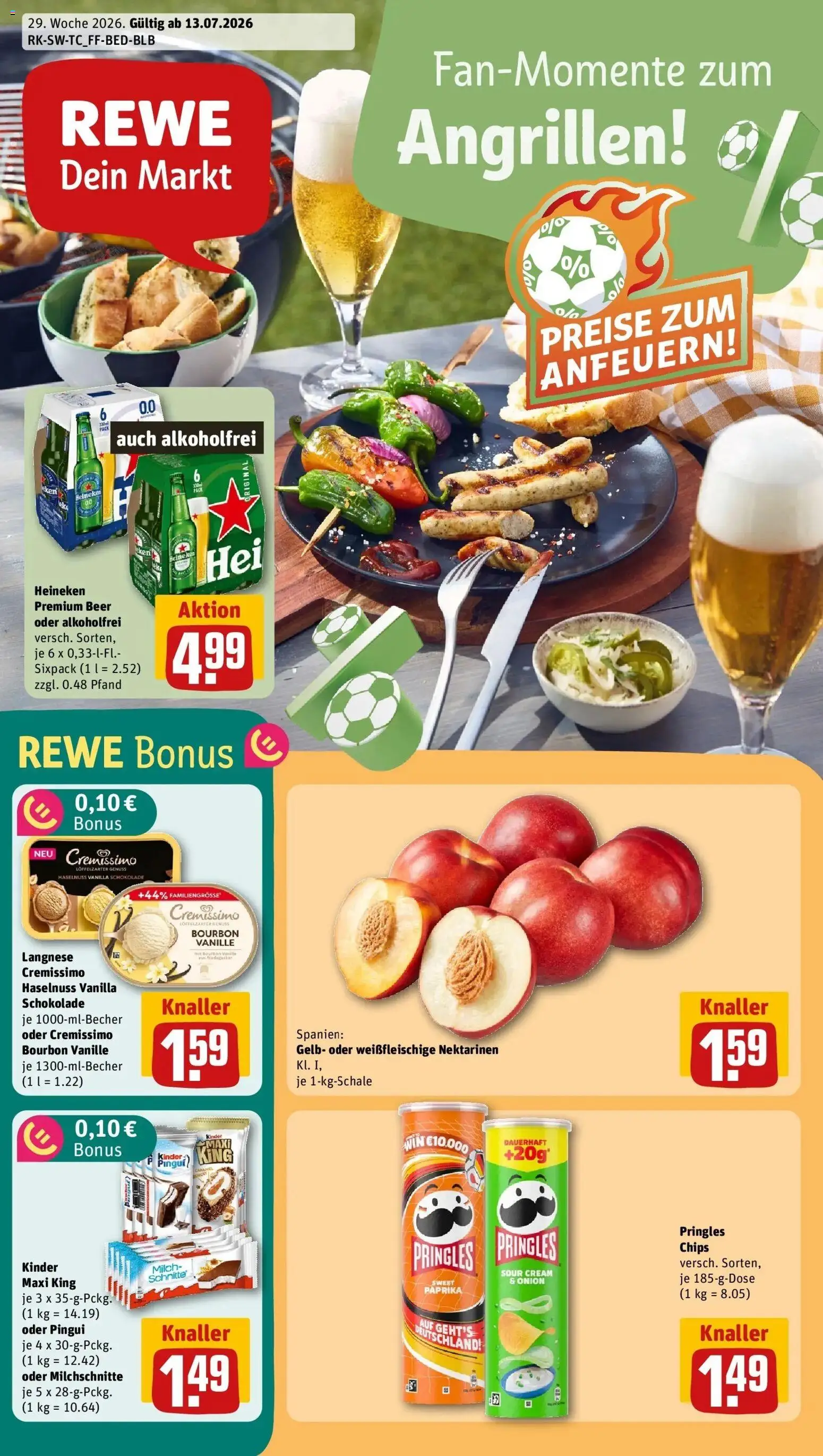 Vorschau von dem Prospekt des Geschäftes Rewe, gültig ab dem 12.07.2026