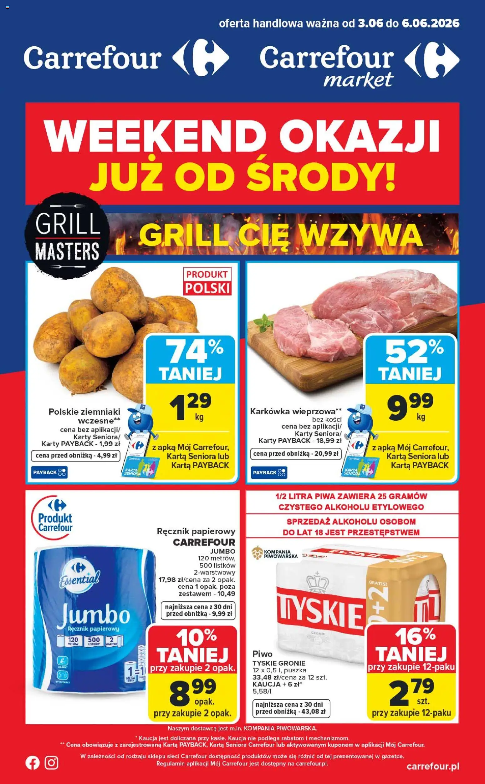 Pogląd gazetki "Carrefour gazetka - Weekend okazji" ze sklepu Carrefour ważnej od 03.06.2026
