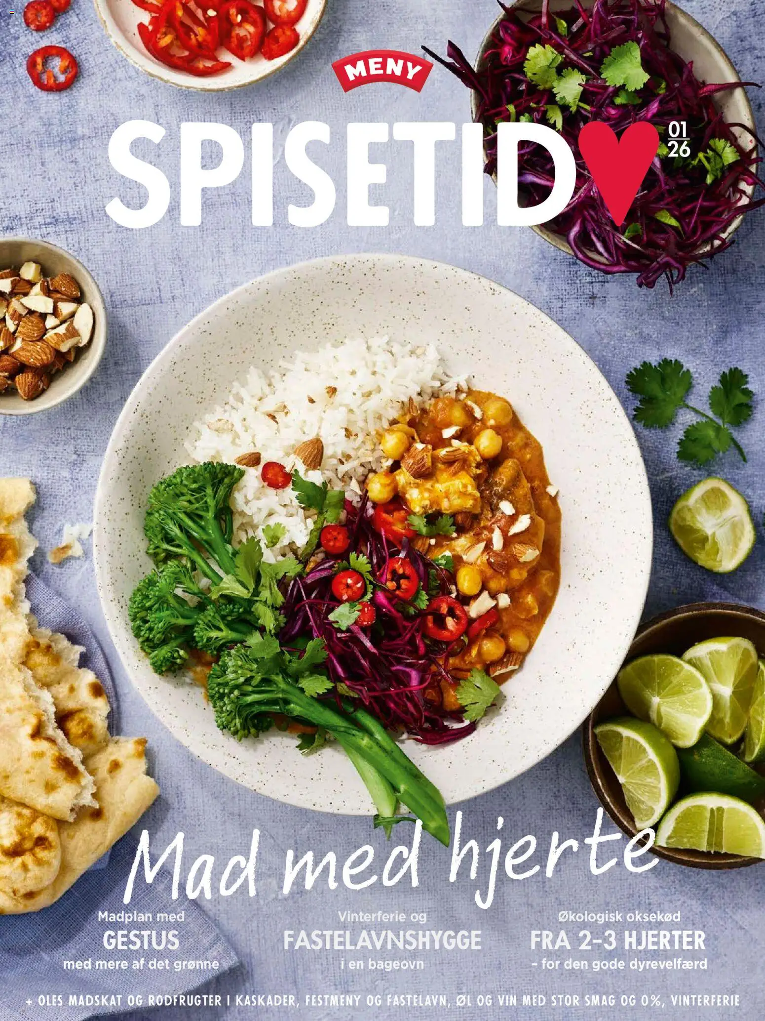 Eksempel på tilbudsavis Spisetid fra butik Meny gyldig fra 01/02/2026 - Vin, Øl, Oksekød, Rodfrugter