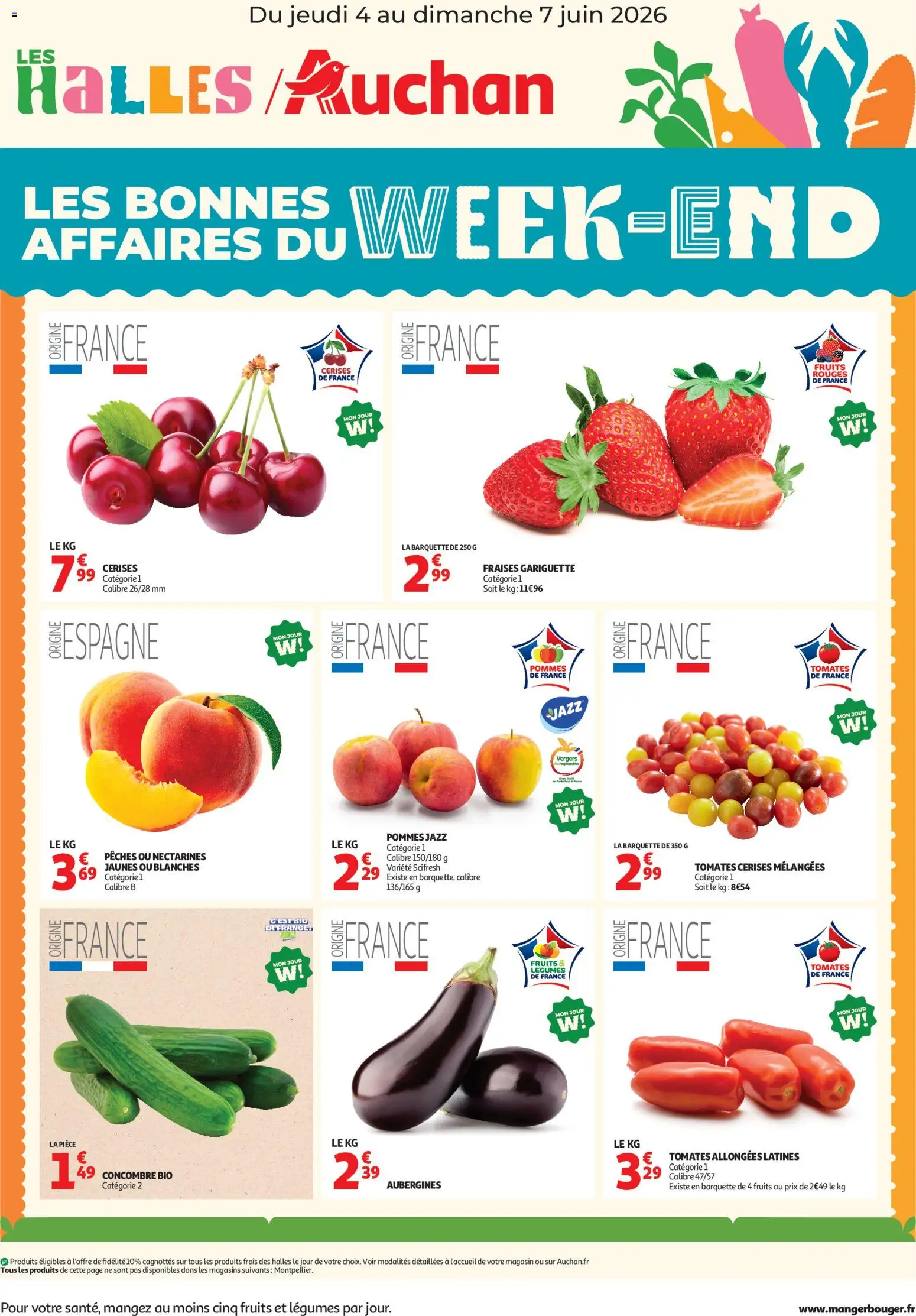 Voorbeeld van Auchan Les bons plans du week-end dans votre hyper ! van winkel Auchan geldig vanaf 04/06/2026