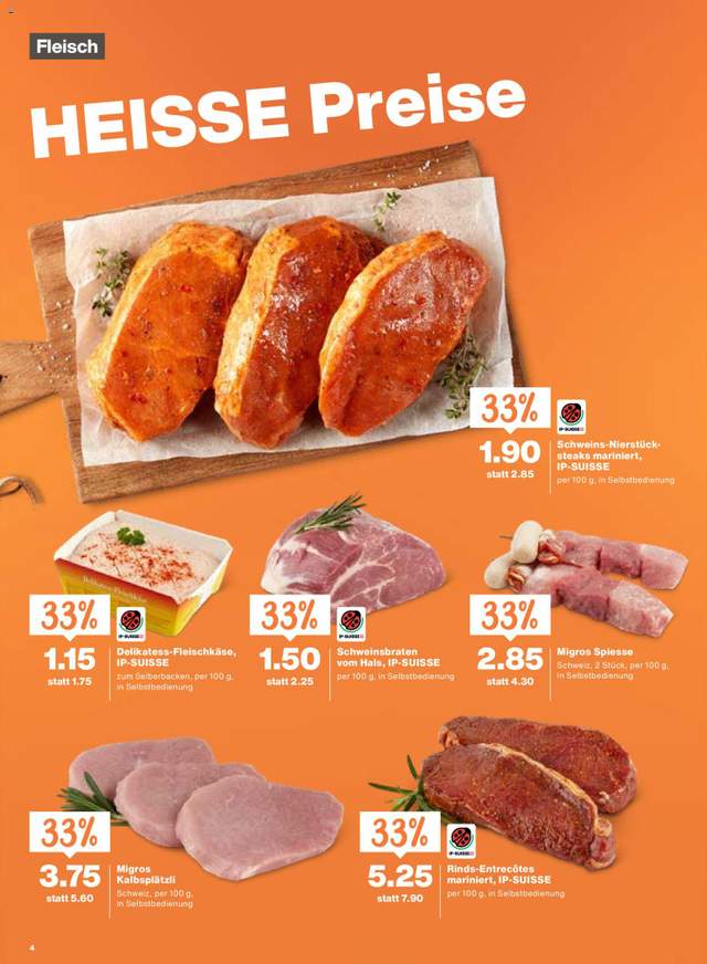 Neue Migros Aktionen ab 03.09.