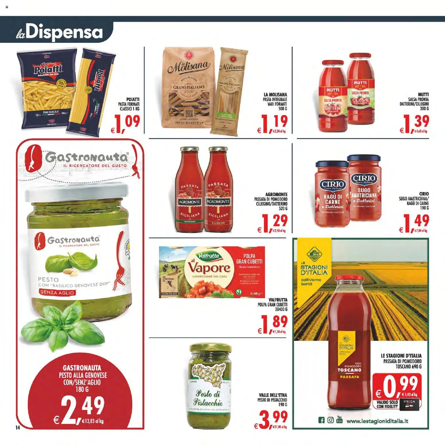 Anteprima dell'opuscolo Decò volantino Maxistore, Supermercati Lipari dal negozio Decò valido da 01/09/2026 - Carne, Penne, Pesto, Pistacchio, Aglio, Sugo, Salsa, Passata di pomodoro