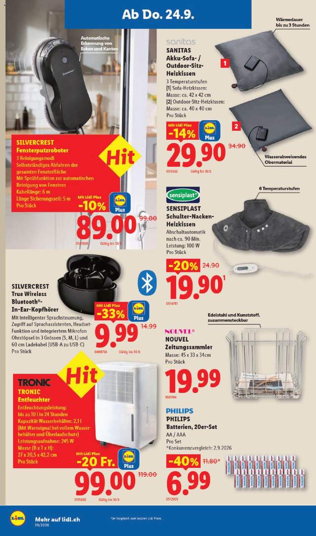 Neue Lidl Aktionen ab 24.09.