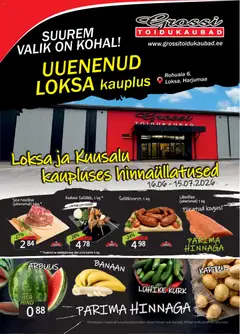 Grossi Toidukaubad kliendilehe eelvaade alates 16.06.2026