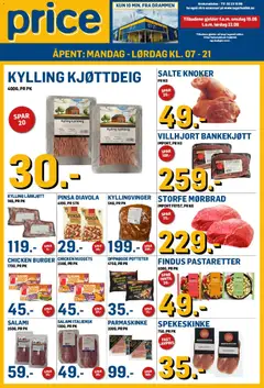 Forhåndsvis Price Lagerbutikk kundeavis fra butikk Price Lagerbutikk gyldig fra 19/08/2026