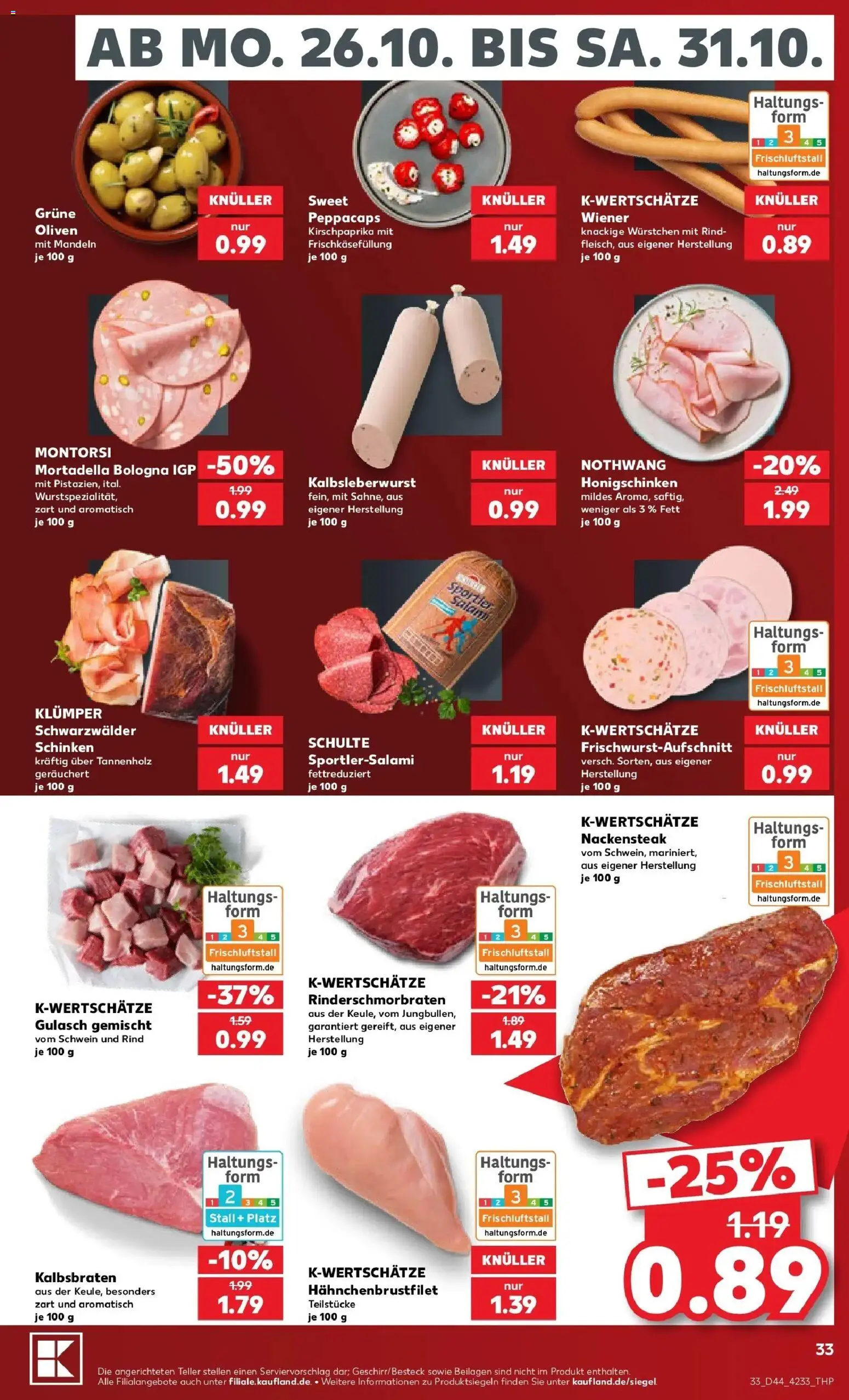 Vorschau von dem Prospekt des Geschäftes Kaufland, gültig ab dem 26.10.2026