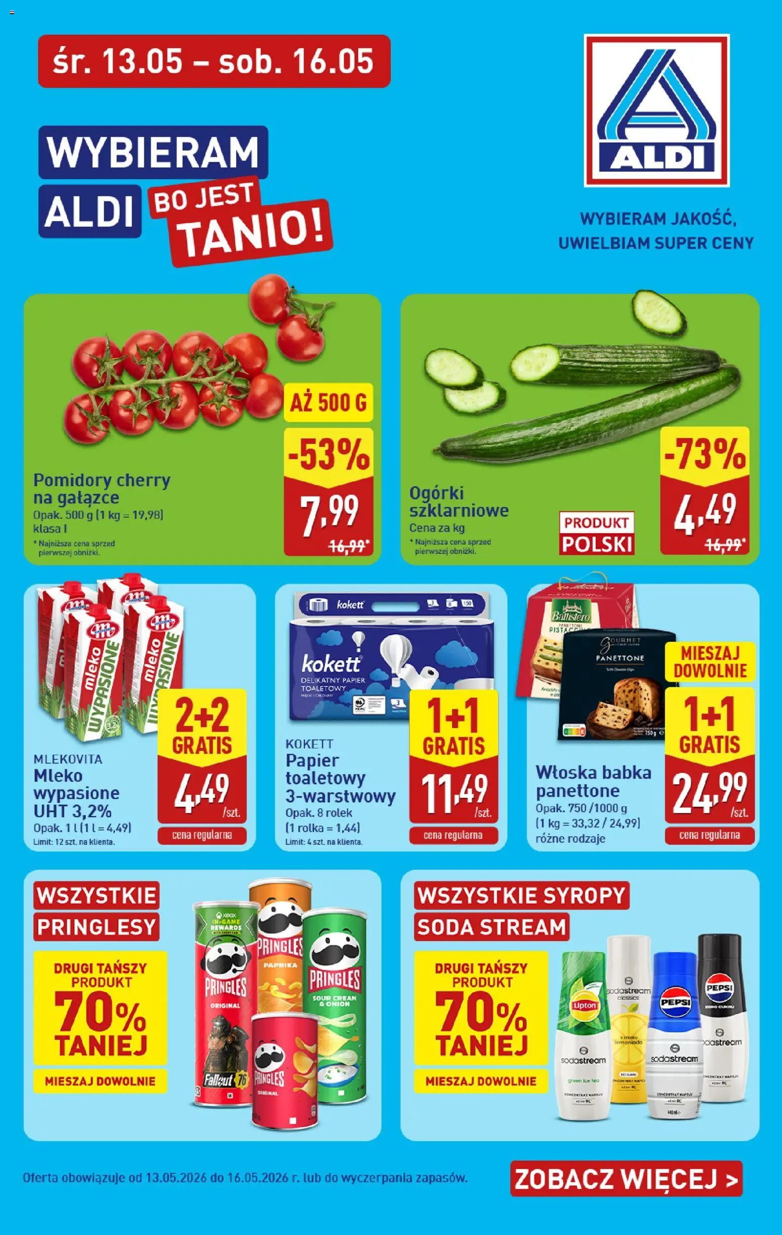 Pogląd gazetki "Aldi gazetka - Promocje weekend" ze sklepu Aldi ważnej od 13.05.2026