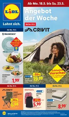 Vorschau von dem Prospekt des Geschäftes Lidl, gültig ab dem 18.05.2026