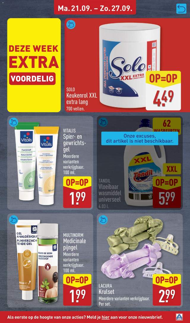Nieuwe Aldi folder vanaf 21-09