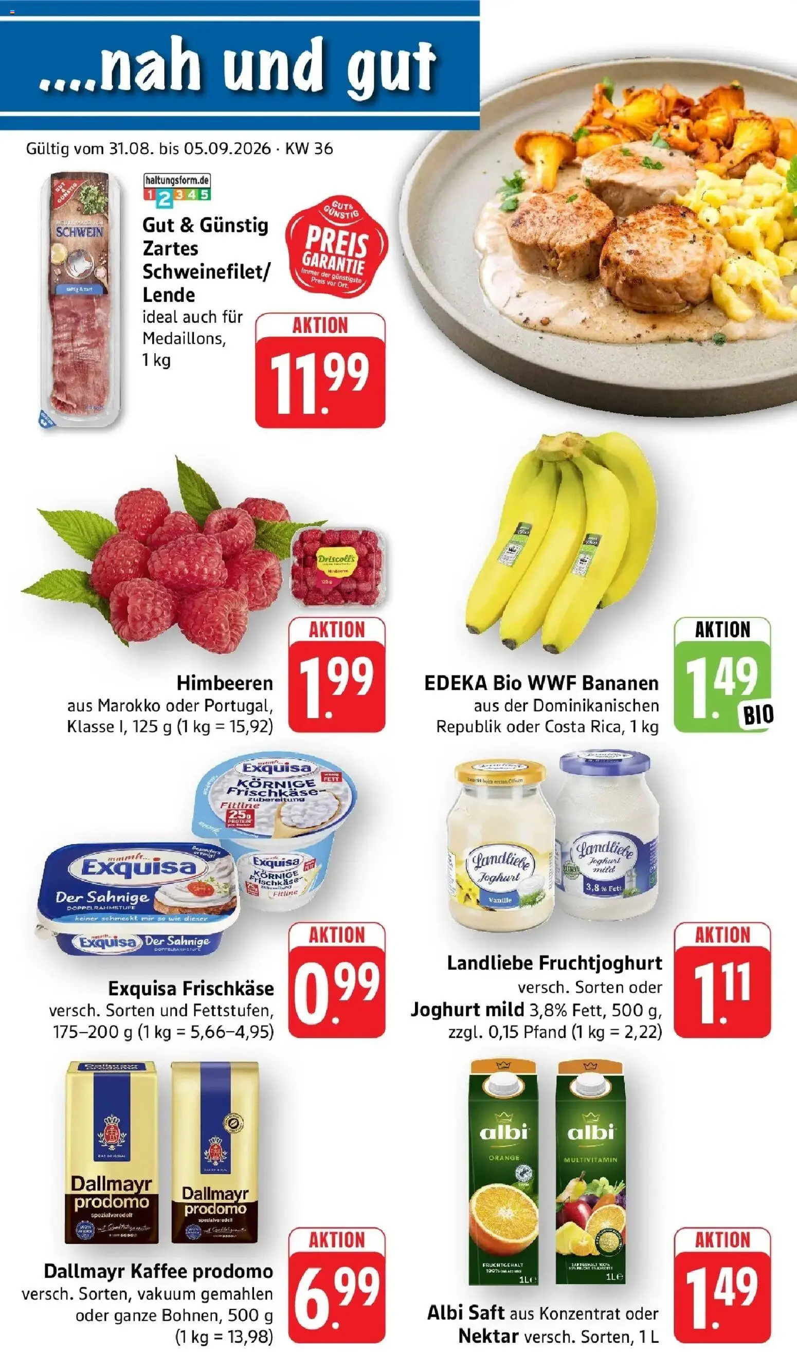 Vorschau von dem Prospekt des Geschäftes nah & gut, gültig ab dem 31.08.2026