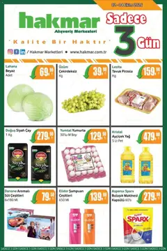 Hakmar Hakmar - Katalog Sadece 3 Gün 02.10.2026 - Broşürünün önizlemesi