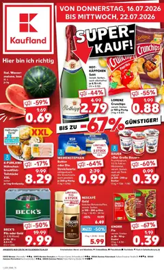 Vorschau von dem Prospekt des Geschäftes Kaufland, gültig ab dem 16.07.2026