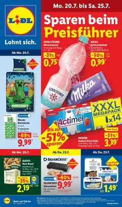 Vorschau von dem Prospekt des Geschäftes Lidl, gültig ab dem 20.07.2026