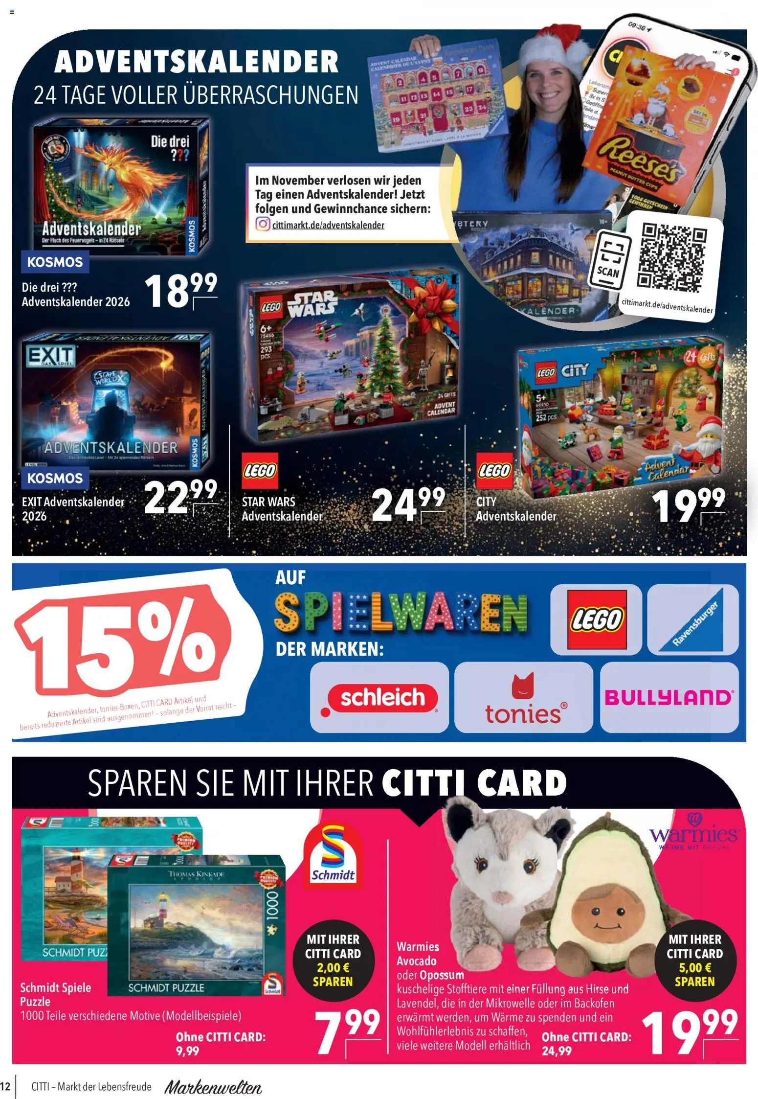 Vorschau von dem Prospekt des Geschäftes CITTI Markt, gültig ab dem 28.10.2026 - Butter, Mikrowelle, Avocado, Backofen