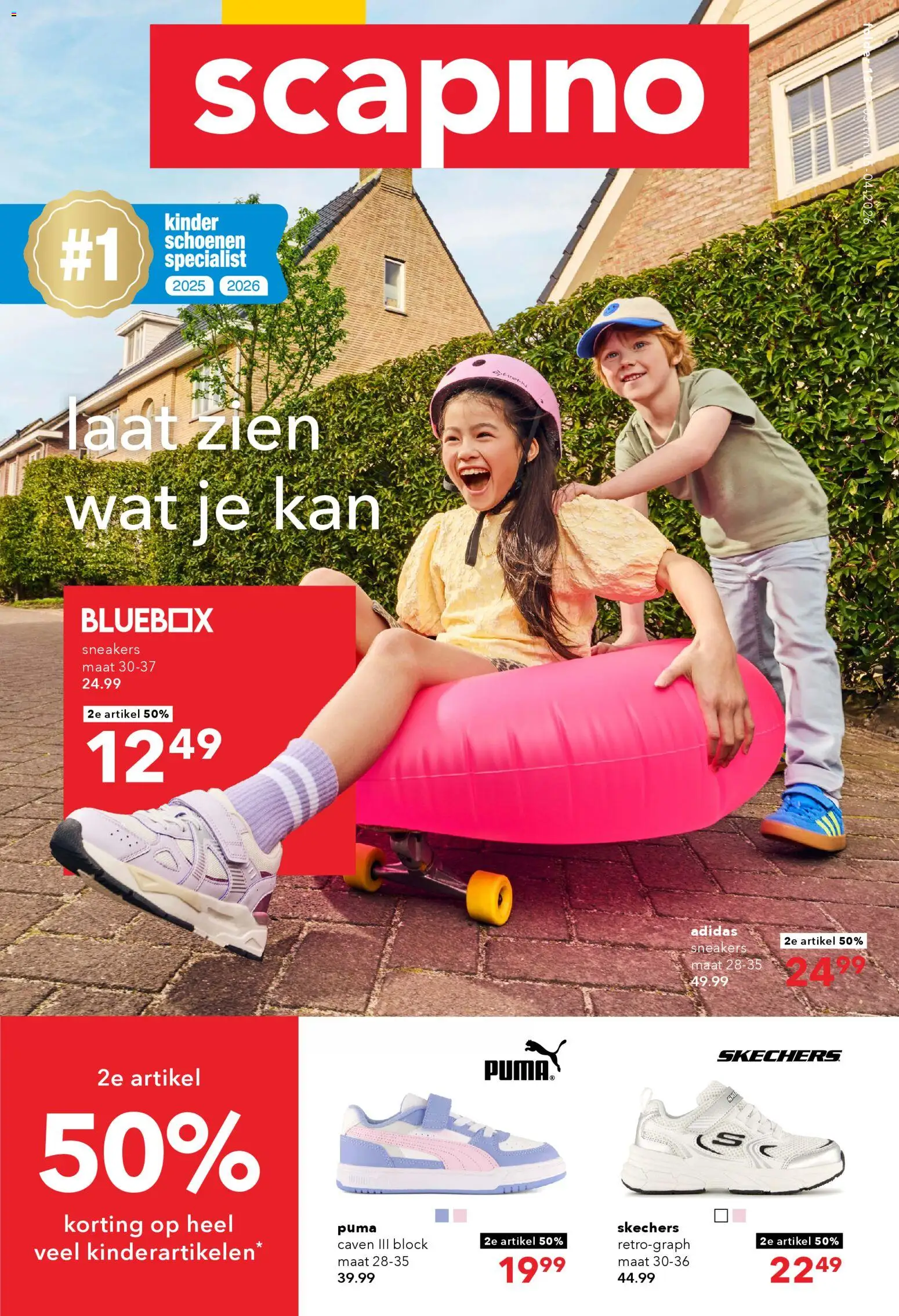 Voorbeeld van Scapino folder van winkel Scapino geldig vanaf 19-03-2026 - Schoenen, Sneakers, Kinder, Kan