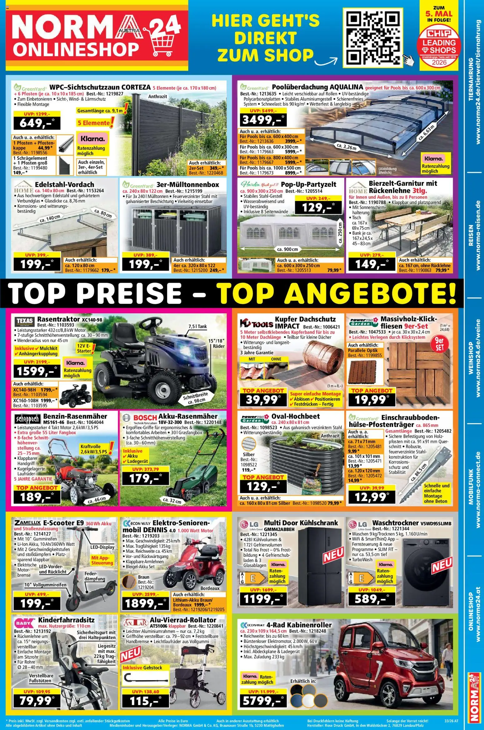 Vorschau der Angebote: Norma Norma Online shop gültig ab 10.08.2026