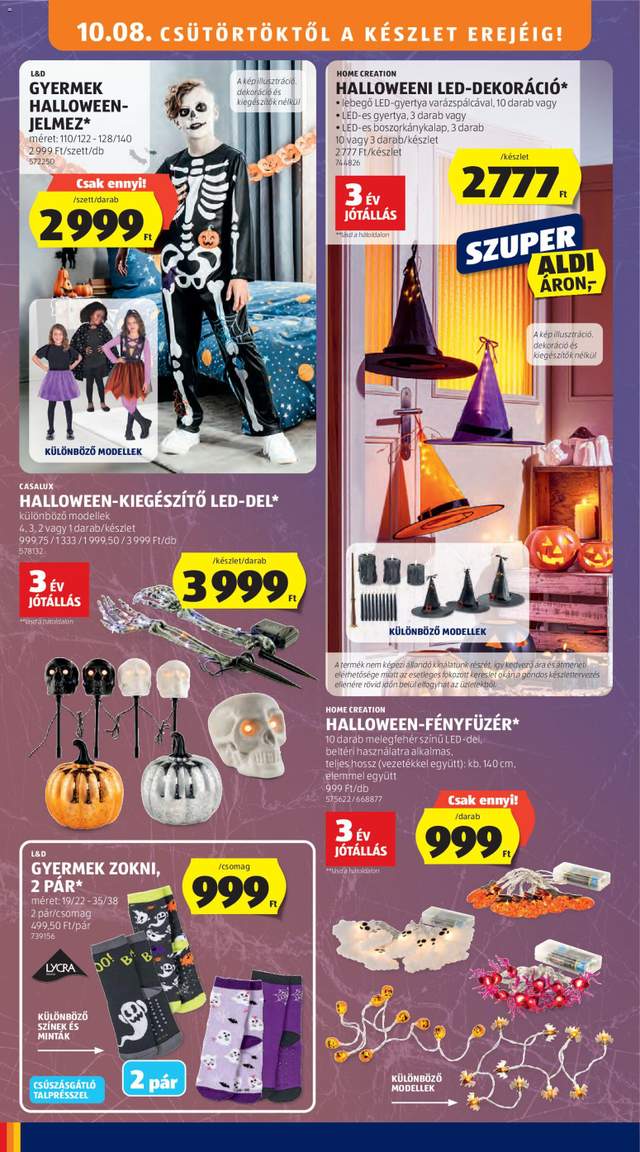 Új Aldi akciós újság 10.08.