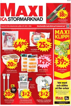 Förhandsgranska reklamblad ICA Maxi erbjudanden från butik ICA Maxi gäller från 04/05/2026